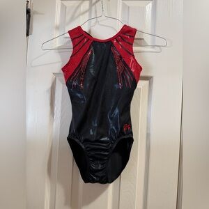 GK Red and Black Kids Leotard